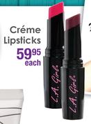 L.A.Girl Creme Lipsticks-Each