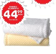 Babies Blankets 70 x 100cm-Each