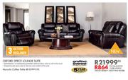 Grafton Everest Oxford 3-Piece 3 Action Recliner Lounge Suite
