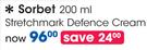 Sorbet Stretchmark Defence Cream-200ml Each