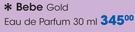 Bebe Gold Eau De Parfum-30ml