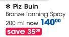 Piz Buin Bronze Tanning Spray-200ml