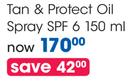 Piz Buin Tan & Protect Oil Spray SPF 6-150ml