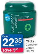 Clicks Camphor Cream-500ml