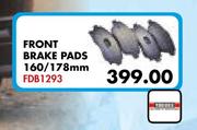 Opel Astra 1.6 “G” Front Brake Pads 160/178mm FDB1293