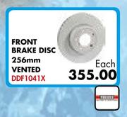 Opel Astra 1.6 “G” Front Brake Disc 256mm Vented DDF1041X-Each