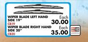 Opel Astra 1.6 “G” Wiper Blade Right Hand Side 20” CB20-Each