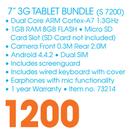Blackweb 7" 3G Tablet Bundle S7200