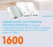 TP-Link 300Mbps AV500 Wi-Fi Powerline Extender Starter Kit TL-WPA4220