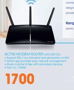 TP-Link AC750 Modem Router ARCHER D2
