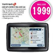 Tomtom Car GPS Device Via Live 120