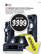 LG 2.2 Component Home Theatre System