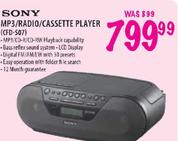 Sony MP3/Radio/Cassette Player