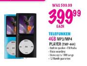 Telefunken 4GB MP3/MP4 Player