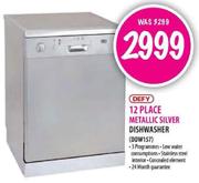 Defy 12 Place Metallic Silver Dishwasher(DDW157)