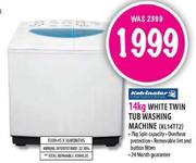 Kelvinator White Twin Tub Washing Machine-14kg(KL14TT2)