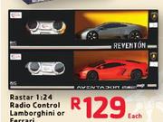 Raster 1:24 Radio Control Lamborghini Or Ferrari