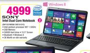 Sony Intel Dual Core Notebook SVF1521MSGB/SVE15131C