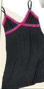 Shelley Single Black And Cerise Chemise