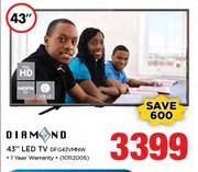 Diamond 43" LED TV DFG43VMNW