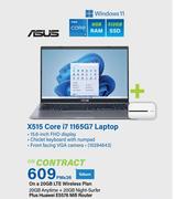 Asus X515 Vore i7 1165 G7 Laptop-On A 20GB LTE Wireless Plan