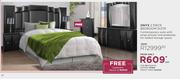 Onyx 2 Piece Bedroom Suite+Free Cupboard