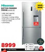 Hisense 610L Bottom Freezer/Fridge H610BI-WD