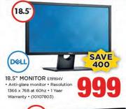 Dell 18.5” Monitor E1916HV