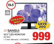 Sansui 18.5” LED Monitor SM-1900
