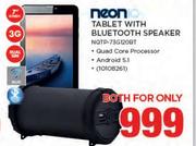 NeoniQ Tablet With Bluetooth Speaker NQTP-73G120BT-For Both