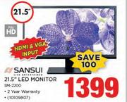 Sansui 21.5” LED Monitor SM-2200