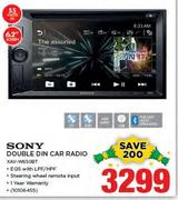 Sony 6.2" Double Din Car Radio(XAV-W650BT)