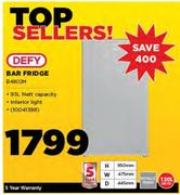 Defy 120Ltr Bar Fridge B4802M
