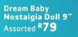 Dream Baby Nostalgia Doll Assorted-9"