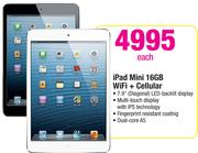 Apple iPad Mini 16GB WiFi + Cellular-Each