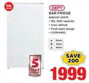 Defy 94Ltr Bar Fridge B4802W