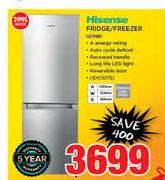 Hisense 299Ltr Fridge/Freezer H299BI