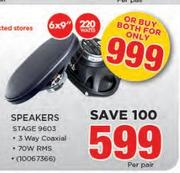 JBL 6 x 9" Speakers STAGE 9603-Per Pair