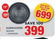 Sansui 12" 1500 Watts Subwoofer SBW1207