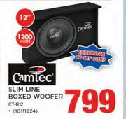 Camtec 12" 1200 Watts Slimline Boxed Woofer CT-B12