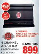RA 4 Channel Amplifier RA-EDGE-4500.4