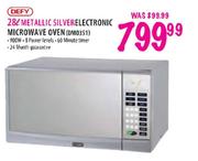 Defy Metallic Silver Electronic Microwave Oven(DM0351)-28L