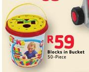  Blocks In Bucket 50-Piece