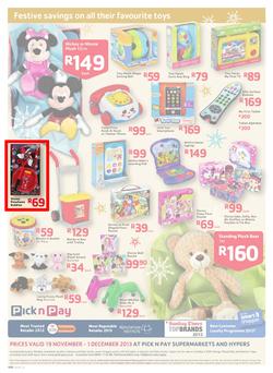Pick N Pay : Big Savings On All Your Festive Favourites From Toys To Treats (19 Nov - 1 Dec 2013), page 12