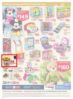Pick N Pay : Big Savings On All Your Festive Favourites From Toys To Treats (19 Nov - 1 Dec 2013), page 12