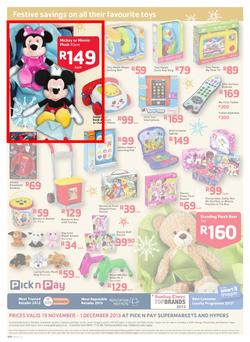 Pick N Pay : Big Savings On All Your Festive Favourites From Toys To Treats (19 Nov - 1 Dec 2013), page 12