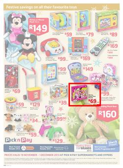 Pick N Pay : Big Savings On All Your Festive Favourites From Toys To Treats (19 Nov - 1 Dec 2013), page 12