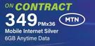 Xbox Series S 512GB + Game Pass-On MTN Mobile Internet Silver 6GB Anytime Data