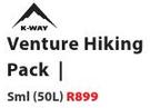 Venture Hiking Pack Sml (50L)