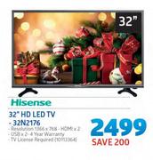 Hisense 32” HD LED TV - 32N2176